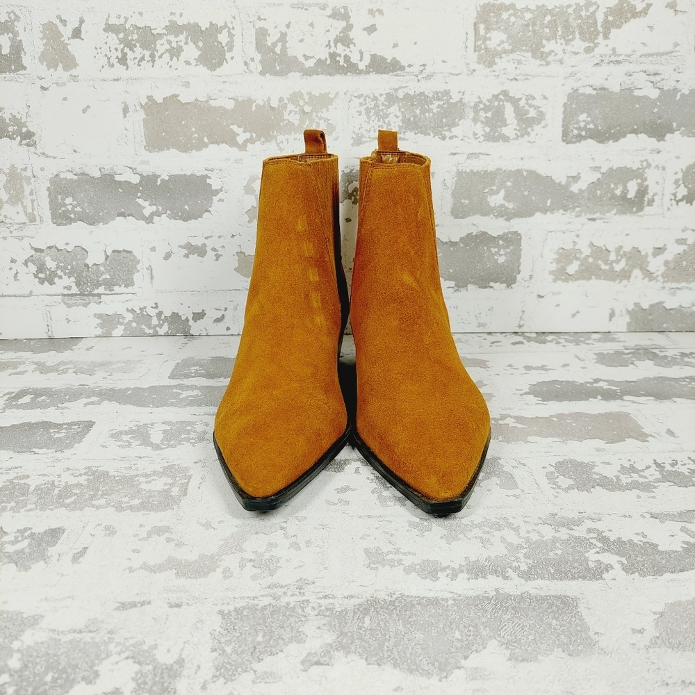 New Marc Fisher LTD Yarita Natural Pointed Toe Bootie W616 - Picture 3 of 11